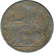 ½ Penny Gregory III Pon - Britannia, United Kingdom, 1767 reverse image