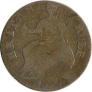 ½ Penny Cornwal Lis Ind - Britan Rule, United Kingdom, 1771 reverse image