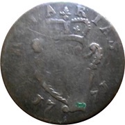 ½ Penny George Rules - Hilarias, United Kingdom, 1771 reverse image