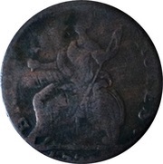 ½ Penny Gustavus Adolphus - Britain Rules, United Kingdom, 1771 reverse image