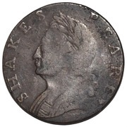 ½ Penny Shakespeare - Rule Britannia obverse image
