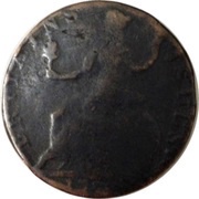 ½ Penny George Rules - Britains Isles, United Kingdom, 1773 reverse image