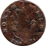 ½ Penny Claudius Romanus - North Wales, United Kingdom, 1775 reverse image