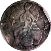 ½ Penny George Reigns - Bater Sea, United Kingdom, 1776 reverse image