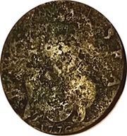 ½ Penny George Rules - Bater Sea, United Kingdom, 1776 reverse image