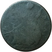 ½ Penny George Reigns - Bater Sea, United Kingdom, 1776-1779 reverse image