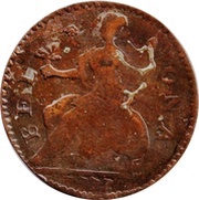 ½ Penny Gregory III Pon - Bel * Ona, United Kingdom, 1777 reverse image