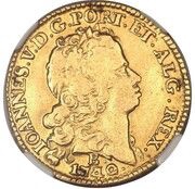 3200 Réis - João V 4th Type of Shield; Bahia Mint obverse image