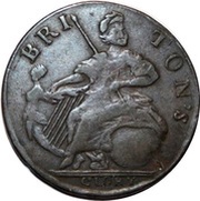 ½ Penny Alfred - Briton's Glory, United Kingdom, 1780 reverse image