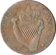 ½ Penny Alfred the Great - South Wales, United Kingdom, 1780 reverse image