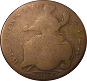 ½ Penny George For Ever - Britons For Ever, United Kingdom, 1780 reverse image