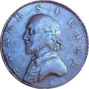 ½ Penny Shakespeare - North Wales obverse image