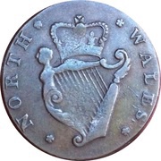 ½ Penny Shakespeare - North Wales, United Kingdom, 1780 reverse image