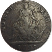 ½ Penny Payable At W. Williams - North Wales, United Kingdom, 1792 reverse image