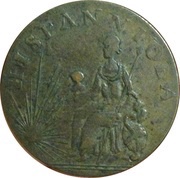 ½ Penny Tvrcvpellerivs - Hispanniola, United Kingdom, 1793-1795 reverse image