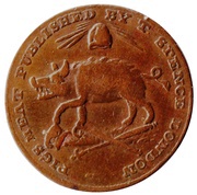 1 Farthing Middlesex - T. Spence reverse image