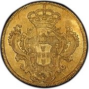 3200 Réis - Maria I and Pedro III Bahia Mint, Brazil, 1780-1786 reverse image