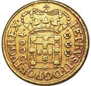 4000 Réis - Pedro II Large Crown; Bahia Mint obverse image