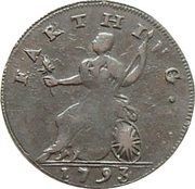 1 Farthing Middlesex - Social Series / Newton, United Kingdom, 1793 reverse image