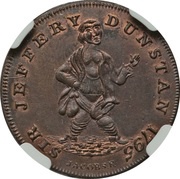 1 Farthing Middlesex - Denton's / Sir Jeffery Dunstan, United Kingdom, 1795 reverse image