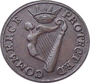 1 Farthing Middlesex - May Peace Be Established reverse image