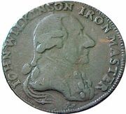 ½ Penny Warwickshire – Wilkinson / Forge obverse image