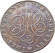 ½ Penny Anglesey - Parys Mines Company / Druid Series reverse image