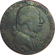 ½ Penny Warwickshire - Wilkinson / Camac Kyan and Camac obverse image