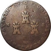 ½ Penny Cheshire - Macclesfield / Charles Roe Copper Works obverse image