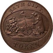 ½ Penny Somerset - Bath / City Token, United Kingdom, 1787-1797 reverse image