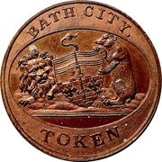 ½ Penny Somerset - Bath / City Token, United Kingdom, 1787-1797 reverse image