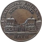 ½ Penny Somerset - Bath / City Token obverse image
