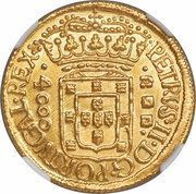 4000 Réis - Pedro II Pernambuco Mint obverse image