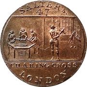 ½ Penny Middlesex - London / Salter's obverse image