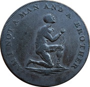 ½ Penny Middlesex - Slave obverse image