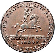 ½ Penny Middlesex - Lyceum obverse image