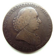 ½ Penny Cheshire - Macclesfield / Charles Roe Copper Works obverse image