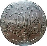 ½ Penny Anglesey - Paris Miners Co. / Druid Series reverse image