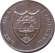 ½ Penny Lanarkshire - Glasgow / G. Shearer obverse image