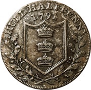 ½ Penny Yorkshire – Hull / J. Garton, United Kingdom, 1791 reverse image