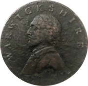 ½ Penny Warwickshire - Shakespeare / Cornucopia obverse image