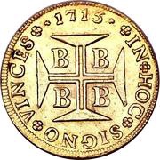 4000 Réis - João V Bahia Mint, Brazil, 1714-1727 reverse image