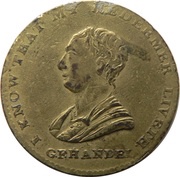 ½ Penny Middlesex - Political and Social series / Handel obverse image