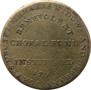 ½ Penny Middlesex - Political and Social series / Handel reverse image