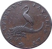 ½ Penny Warwickshire - Birmingham / Mining and Copper Co., United Kingdom, 1791-1792 reverse image