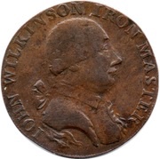 ½ Penny Warwickshire - Wilkinson / Pecunia obverse image