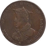 ½ Penny Lancashire - Lancaster / John of Gaunt obverse image