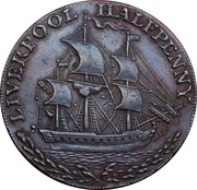 ½ Penny Lancashire - Liverpool / Duke of Lancaster obverse image