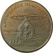 ½ Penny Warwickshire - Birmingham / Lutwyche's, United Kingdom, 1791-1797 reverse image