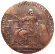 ½ Penny Warwickshire - Birmingham / Lutwyche's obverse image